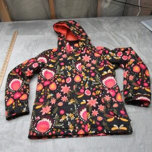 Roxy Jacket Girls Large 12 Floral Insulated Waterproof Hood Ski Winter Snow Wind